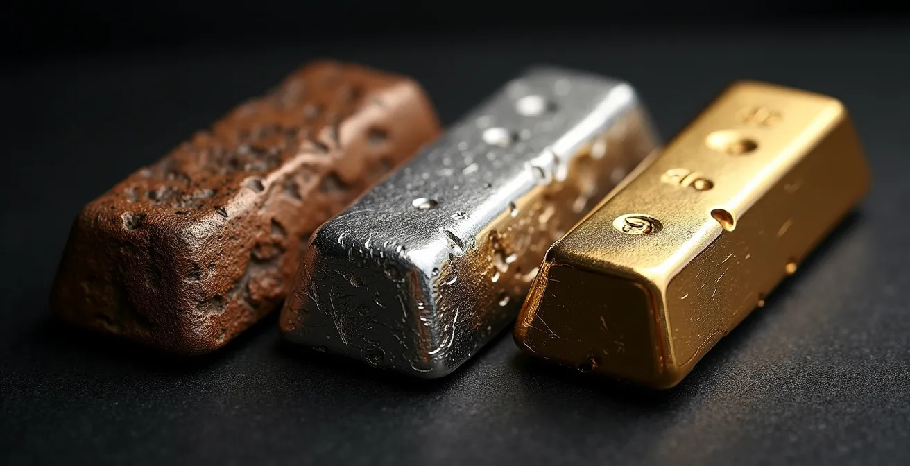 Rappresentazione visiva dell'architettura Bronze Silver Gold per la qualità dei dati