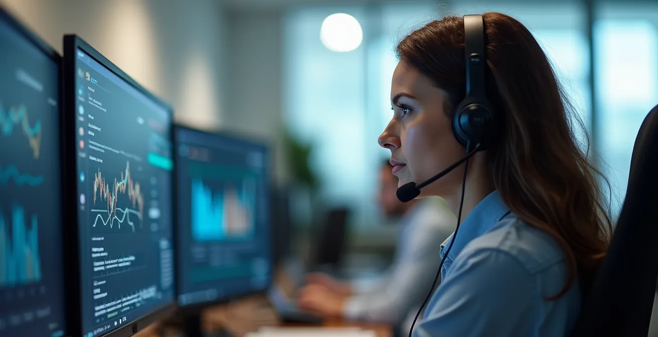 Operatore help desk assiste dipendente da remoto per problema accesso biometrico