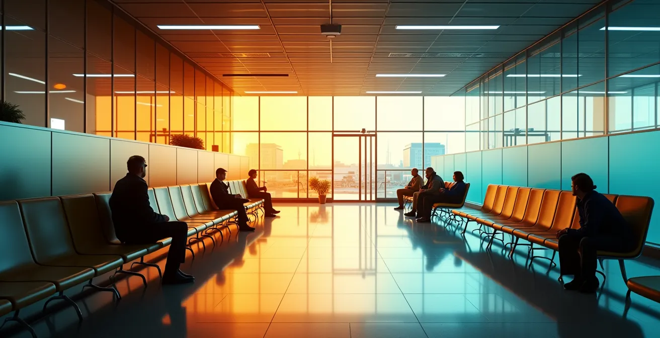 Confronto visivo tra rete WiFi autentica e Evil Twin in aeroporto